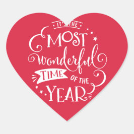 2016 FERIEN SIEGEL die schönste Zeit des Jahres Herz-Aufkleber