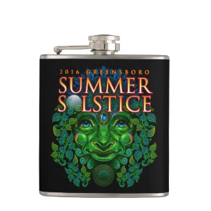 2016 Greensboro Summer Solstice Festival Keepake Flachmann