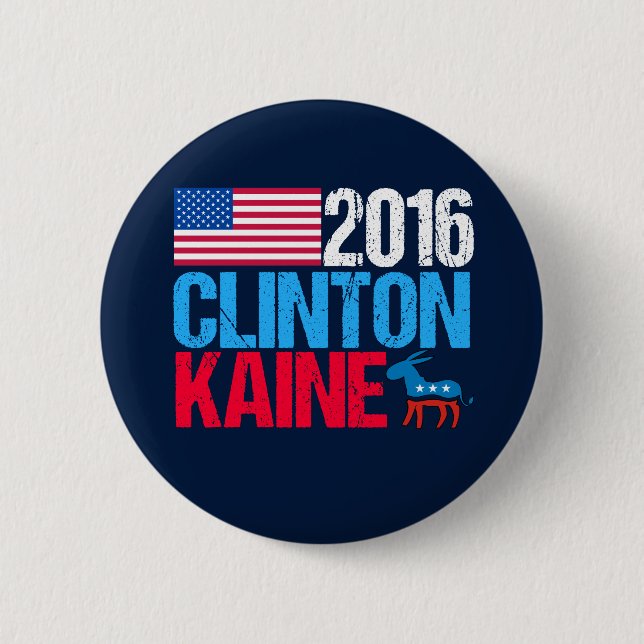 2016 Hillary Clinton Tim Kaine Button (Vorderseite)