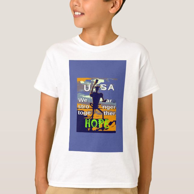 2016 hofft Hillary Clinton bei der US-Wahl auf Str T-Shirt (Vorderseite)