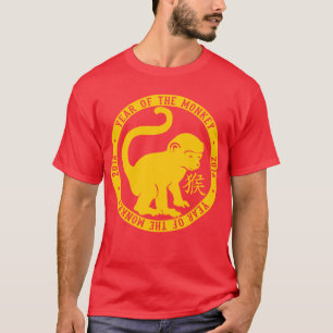 2016 Jahr des Affen Niedlich T-Shirt