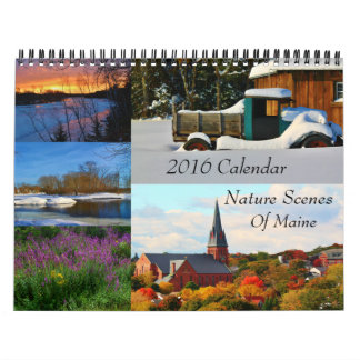 2016 Kalender-Natur-Szenen von Maine Kalender