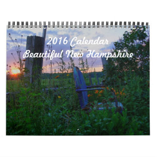 2016 Kalender - New Hampshire