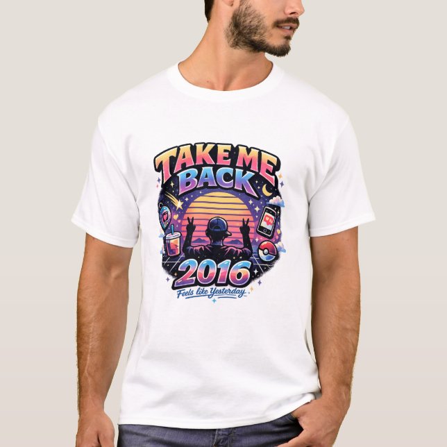2016 (Nostalgie 2016 Reset) T-Shirt | Retro 2016  (Vorderseite)