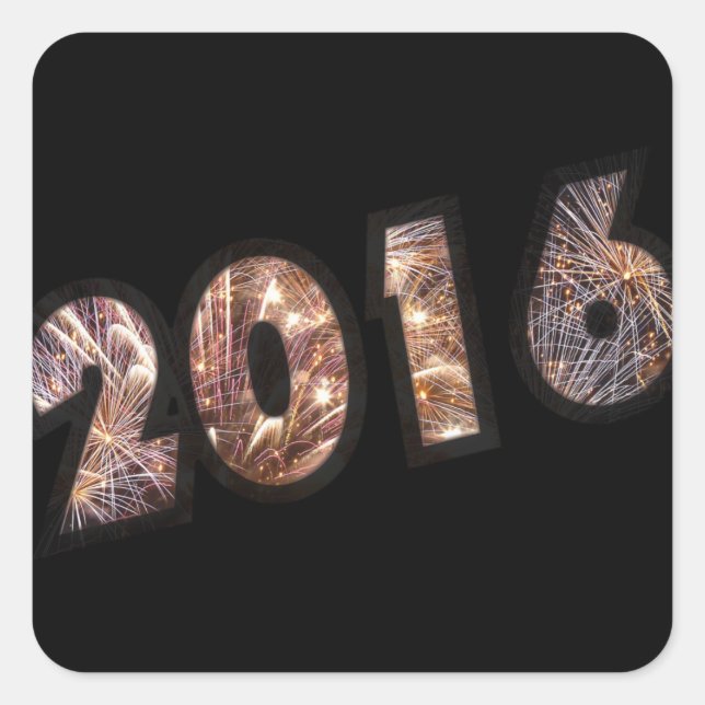 2016 QUADRATISCHER AUFKLEBER (Vorderseite)