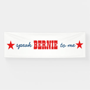 2016 Rede von Bernie vor den Präsidentschaftswahle Banner