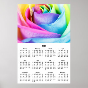 2016 Rose-Poster des Wall-Kalenders Poster