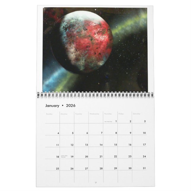 2016 Spray-Kunst-Kalender Kalender (Jan 2026)