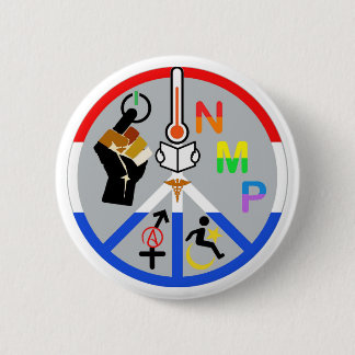 2016 Wahl, Anti-Trumpf, liberale Werte, Frieden Button