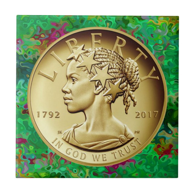  2017 American Liberty 225-jähriges Gold-Coin Fliese (Vorderseite)