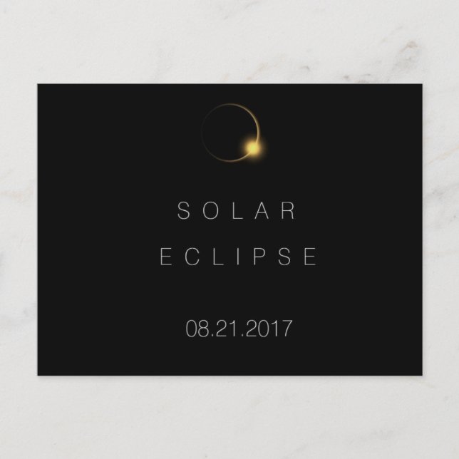 2017 American Total Solar Eclipse Postkarte (Vorderseite)