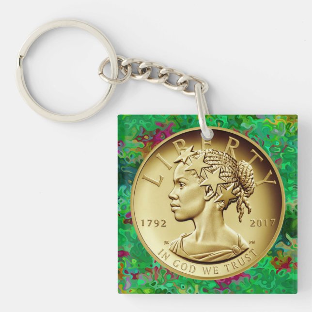 2017 Amerikanische Freiheit 225.  Schlüsselanhänger (Vorderseite)