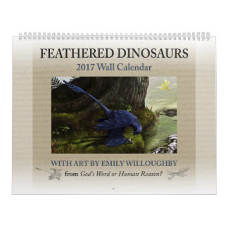 2017 Feathered Dinosaur-Kalender Kalender