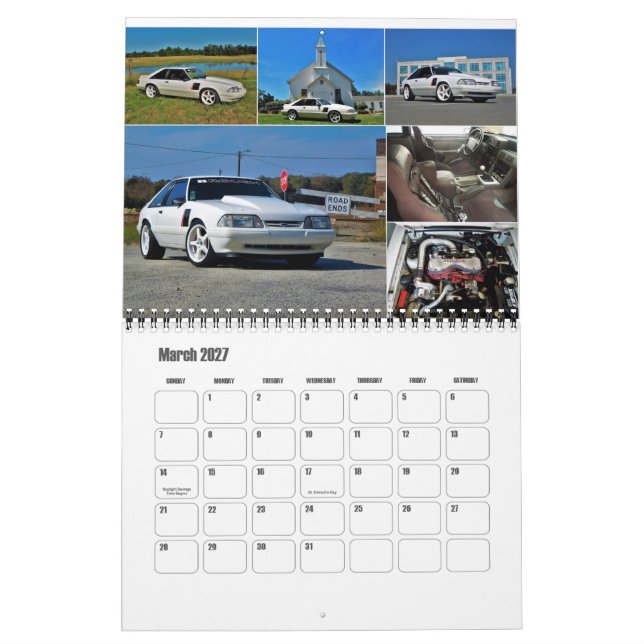 2017 Foxbody-Kalender im Südosten Kalender (Mär 2027)