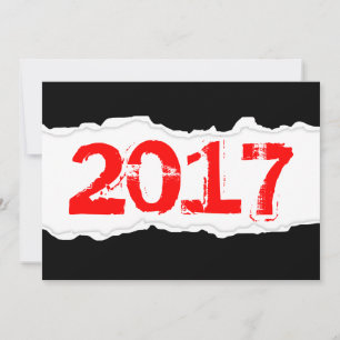 2017 (gerissenes Papier) Einladung