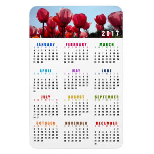 2017 Kalender Magnet - Pfirsichgarten