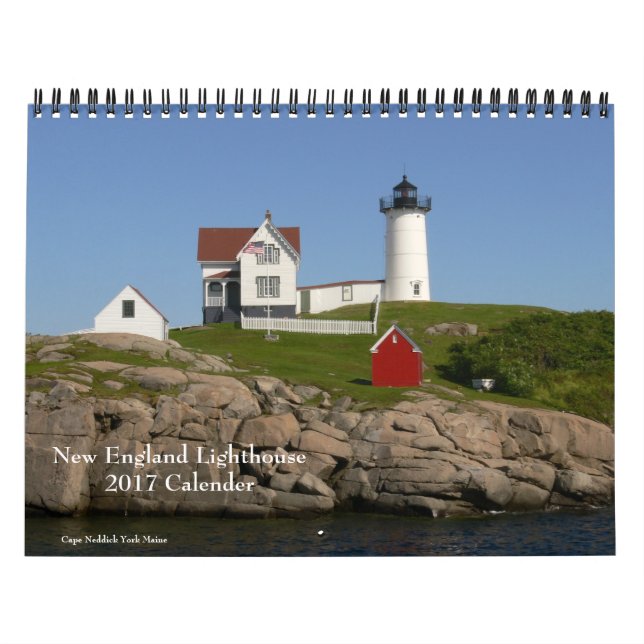 2017 New England Leuchtturm-Kalender Kalender (Titelbild)