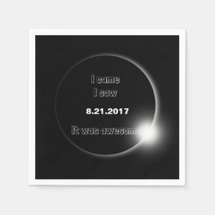 2017 Solar Eclipse kam ich, sah ich, es war phanta Serviette