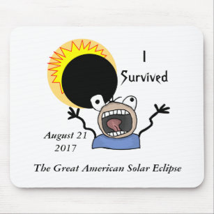 2017 Solar Eclipse Survival Edition Mousepad