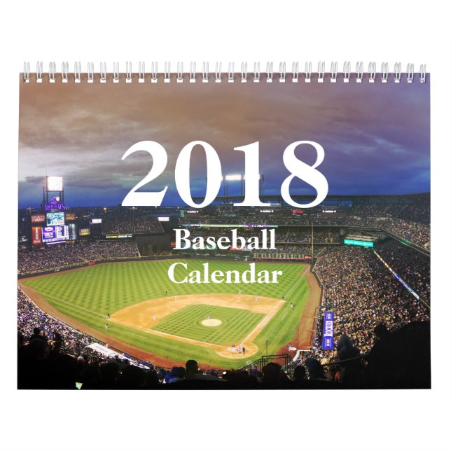 2018 Baseball Calendar-HAMbyWhiteGlove Kalender (Titelbild)