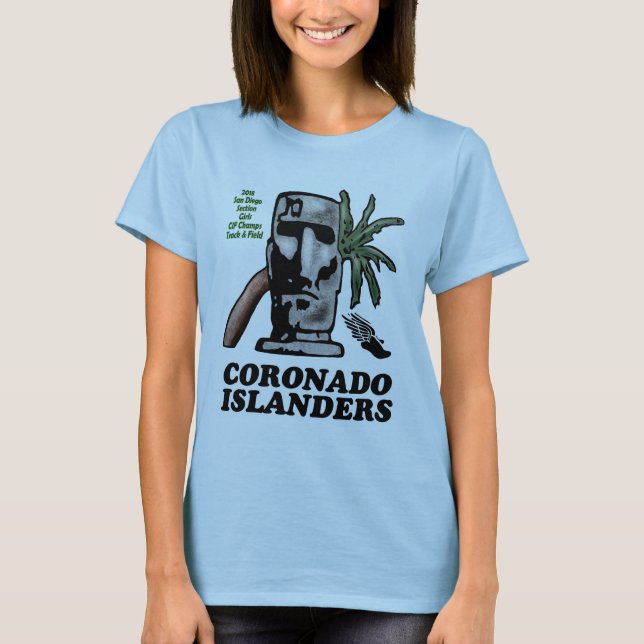 2018 die Bahn-Champions Coronado Mädchen T-Shirt (Vorderseite)