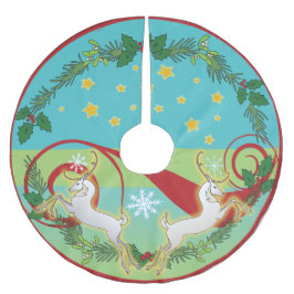 2018 Feiertag Runedeer Weihnachtsbaum-Rock Polyester Weihnachtsbaumdecke