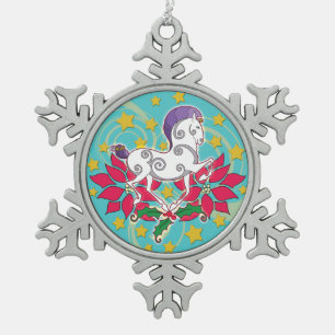 2018 Feiertag Runequine Verzierung 2 Schneeflocken Zinn-Ornament