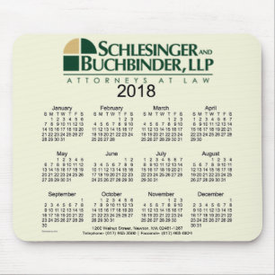 2018 fertigen Sie Geschäfts-Kalender durch Janz Mousepad