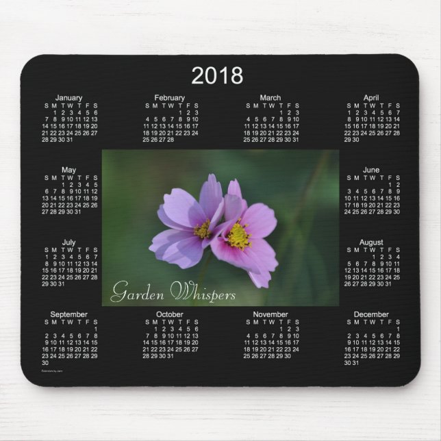 2018 Garten-Flüstern-Kalender durch Janz Mousepad (Vorne)
