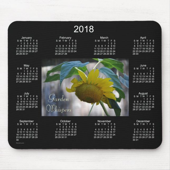 2018 Garten-Flüstern-Kalender durch Janz Mousepad (Vorne)
