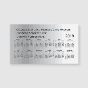 2018 Gray Shades Calendar von Janz Magnet