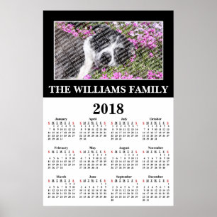 2018 Ihr Lieblings-Foto Custom Calendar Poster