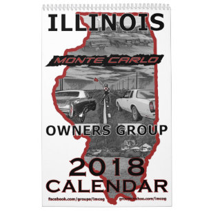 "2018" Inhaber-Gruppen-Kalender Illinois Monte Kalender