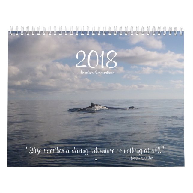 2018 Inspirational Kalender-Fotos mit Zitaten Kalender (Titelbild)
