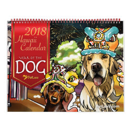 2018 Jahr des Hundes, Hawaii Kalender