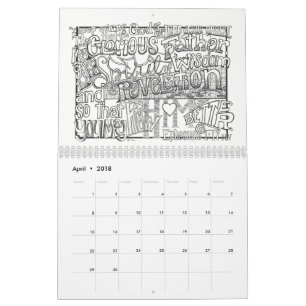 2018 KALENDER Farbton-Schriften