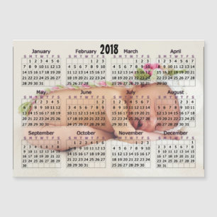 2018 Kalender-magnetisches personalisiertes Foto Magnetkarte