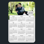 2018 Kalender Personalisiert Romantisches Foto Mag Magnet<br><div class="desc">2018 Kalender Personalisierte Hochzeit Foto Magnet Schwarz</div>