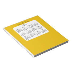 2018 Kalender Termin Gold Notizblock