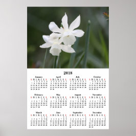 2018 Kalender - Weiße Dioden Fotografie Poster