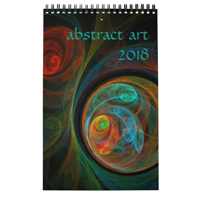 2018 Moderne Abstrakte Kunst Kalender (Titelbild)