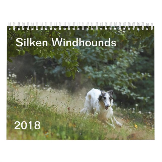 2018 seidenes Windhounds (Laufen) 5 Kalender (Titelbild)