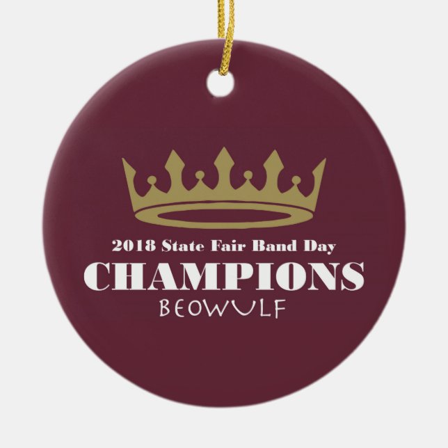2018 Staat Fair Band Day Champions Ornament (Vorne)