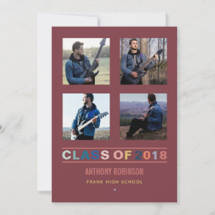 2018 Trend Abschluss FotoCollage Ankündigung
