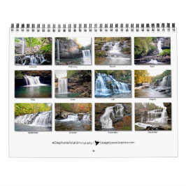 2018 Wasserfälle Tennessee-Kalender Kalender