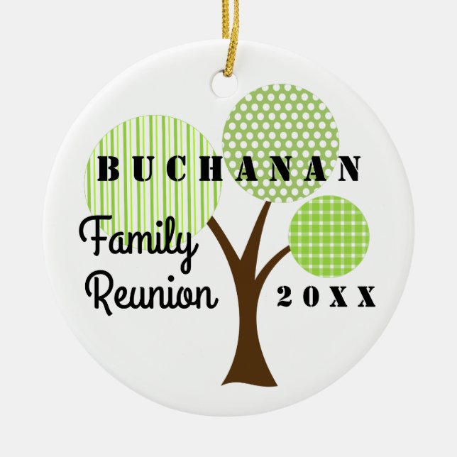 2018 Wiedersehen Whimsical Tree Weihnachtsgeschenk Keramik Ornament (Vorne)