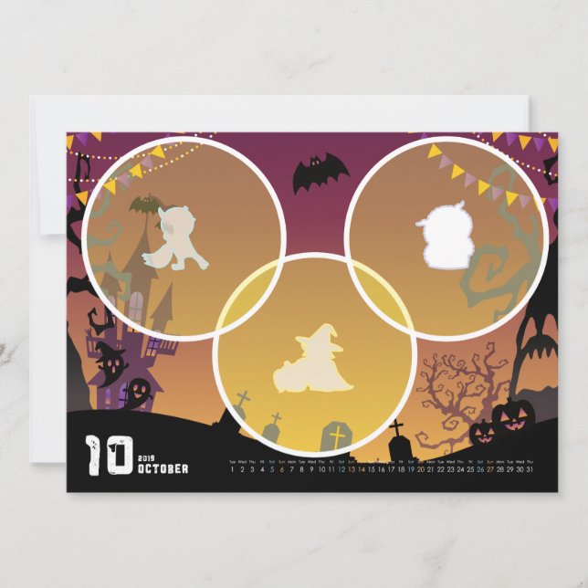 2019カレンダー10月 KARTE (Vorderseite)