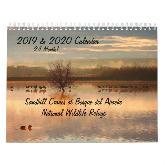 2019/2020 Kran-Vogel-Tier-Tier-Kalender Kalender (Titelbild)