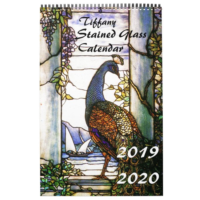 2019 2020 Tiffany-Buntglas-Natur-Kalender Kalender (Titelbild)