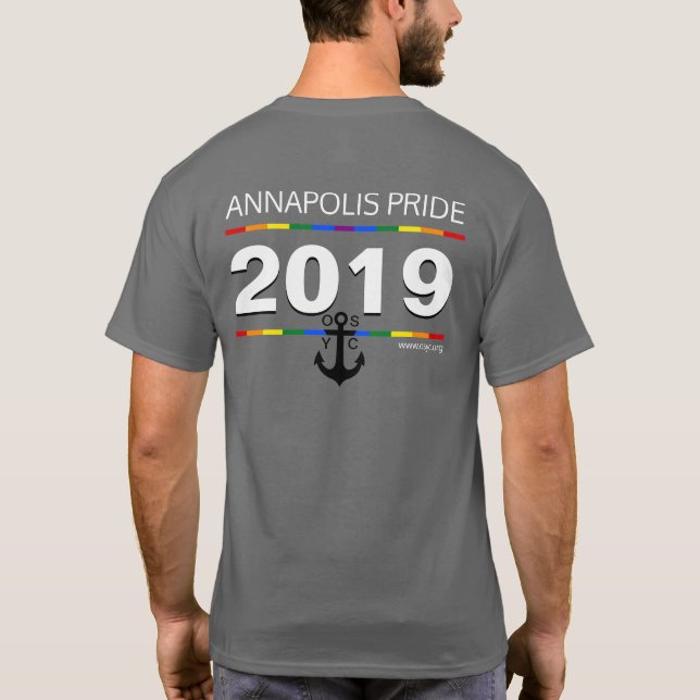 2019 Annapolis Pride OSYC TShirt (Rückseite)